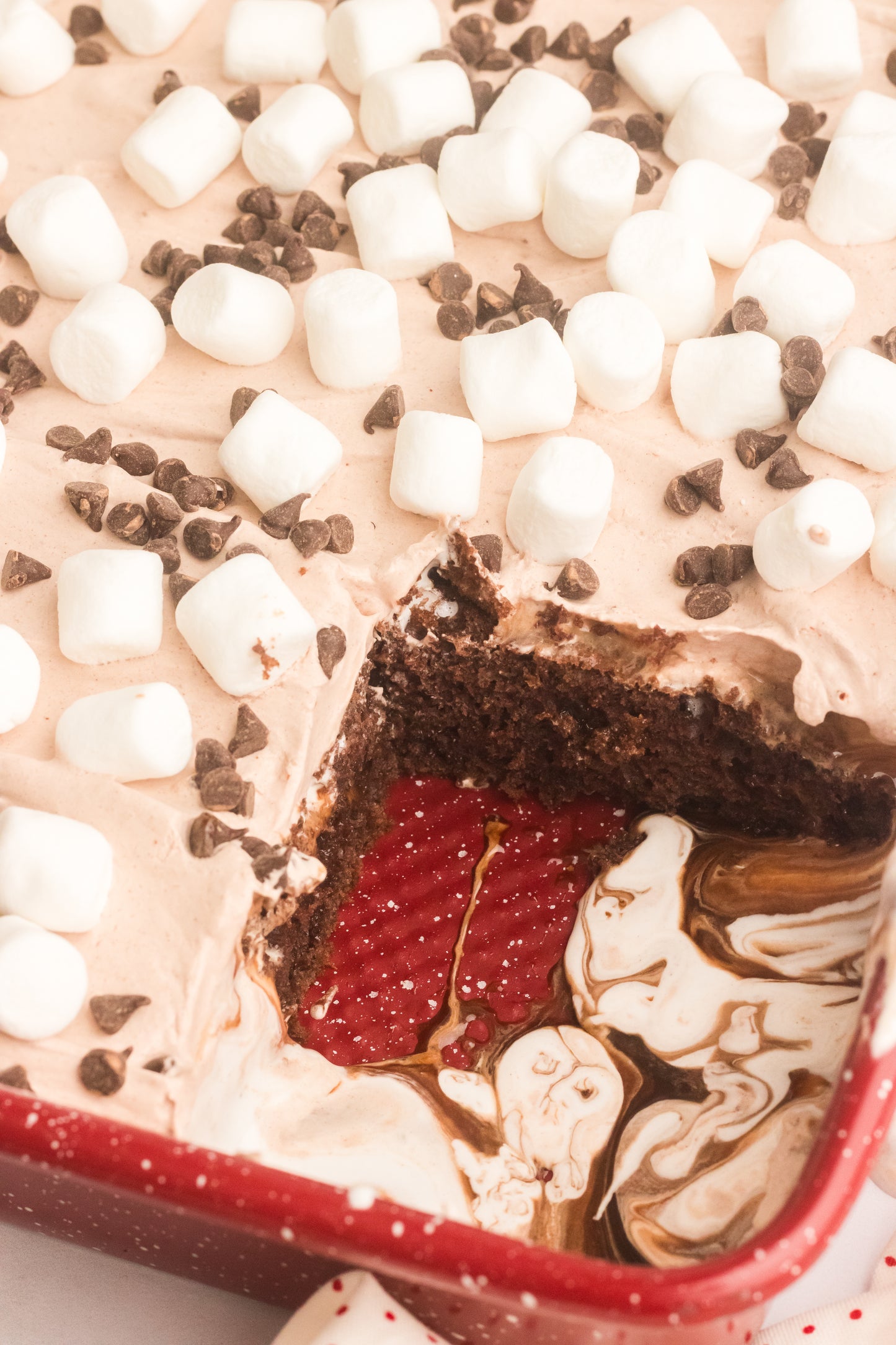 Hot Chocolate Poke Cake Set 1