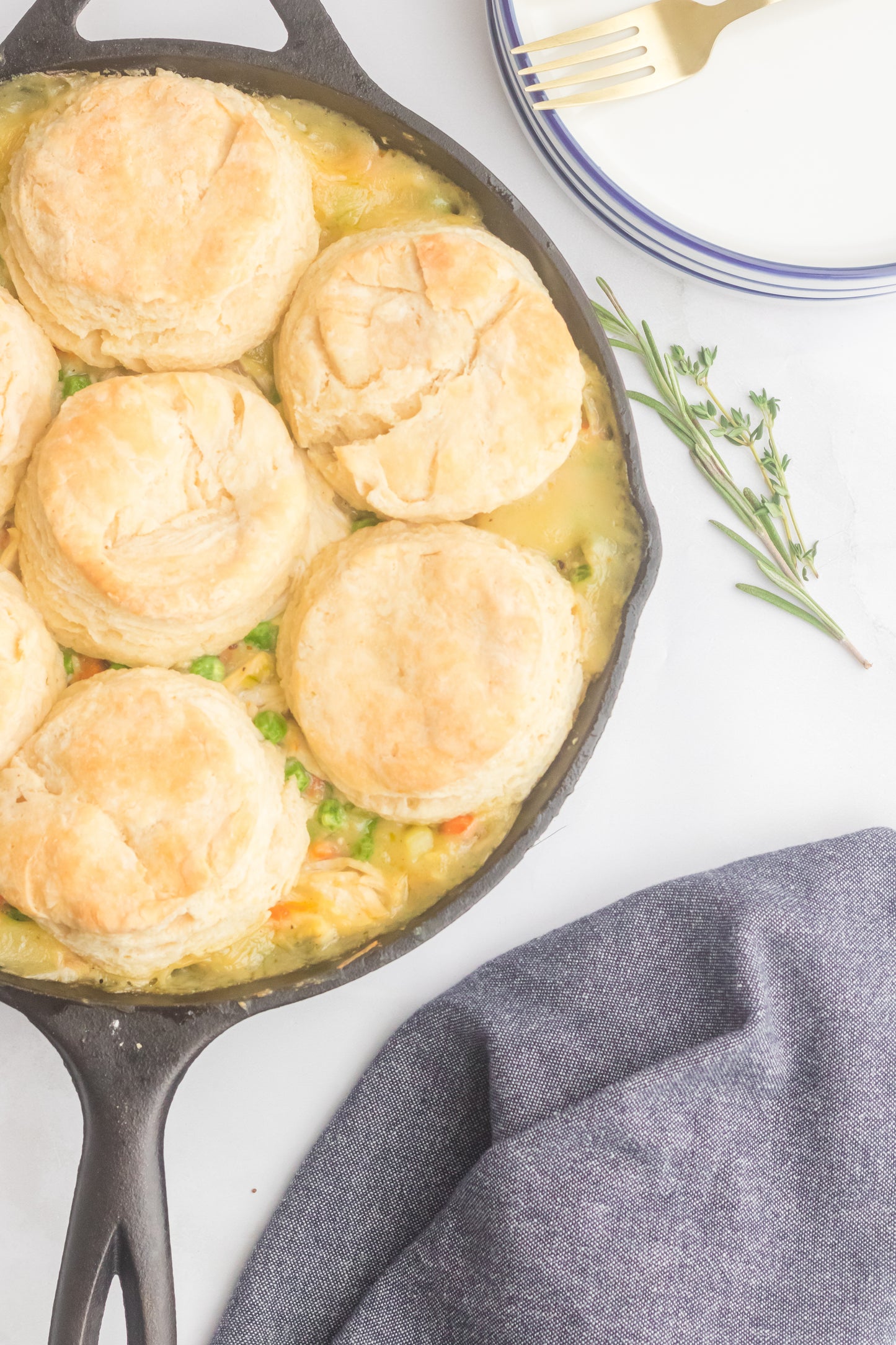 Chicken Pot Pie with Biscuits Set 1