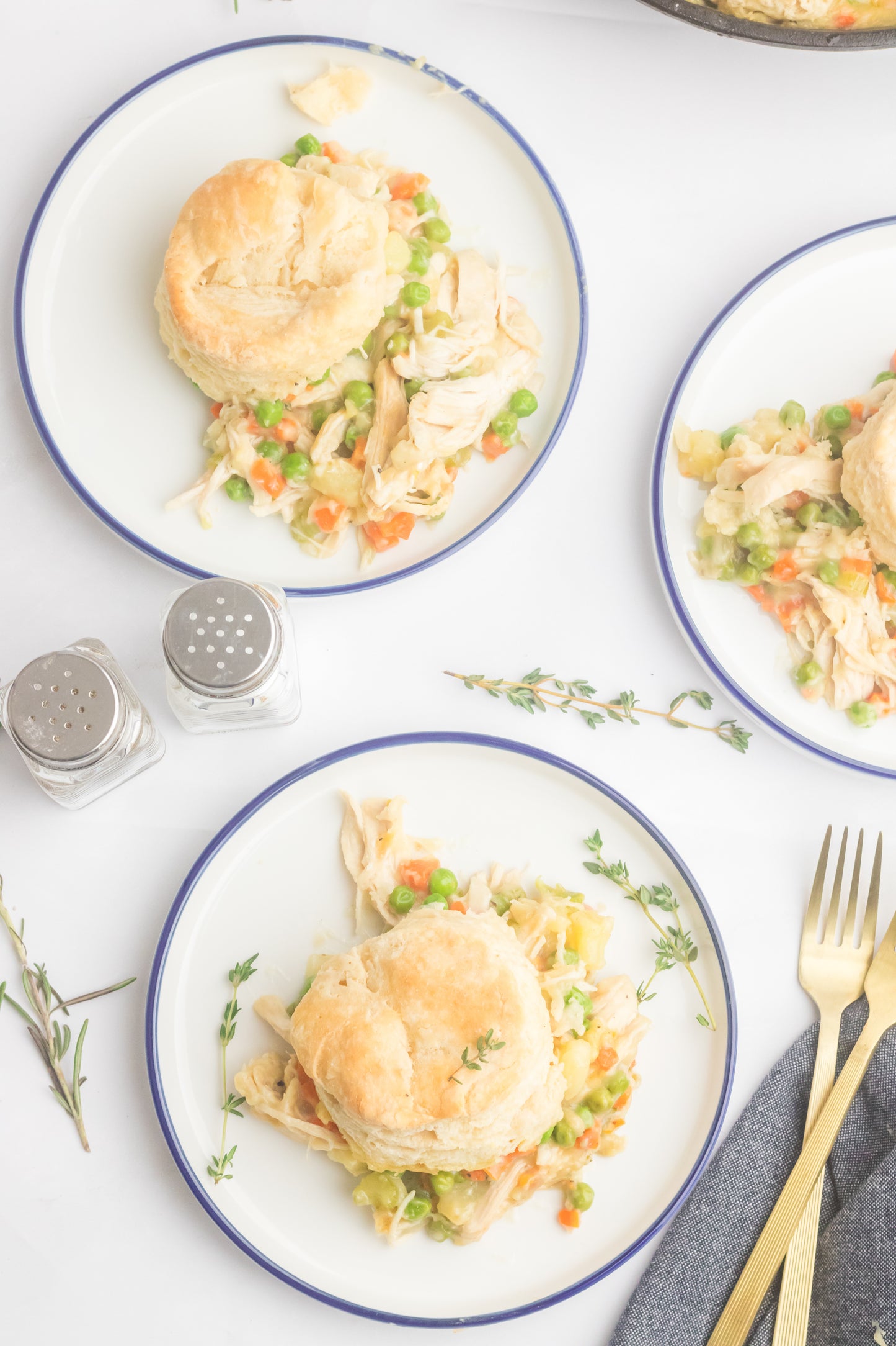 Chicken Pot Pie with Biscuits Set 1