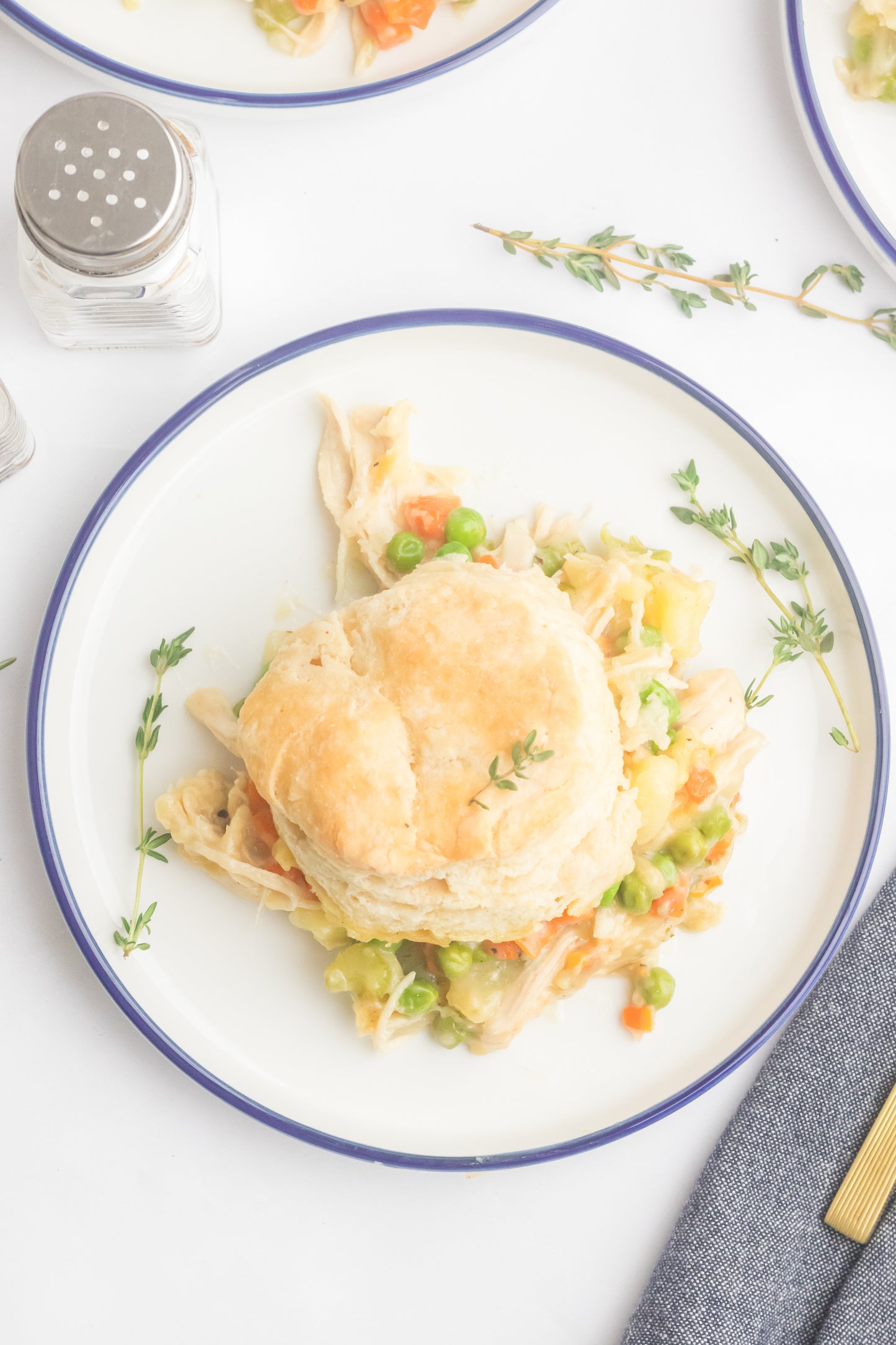 Chicken Pot Pie with Biscuits Set 1