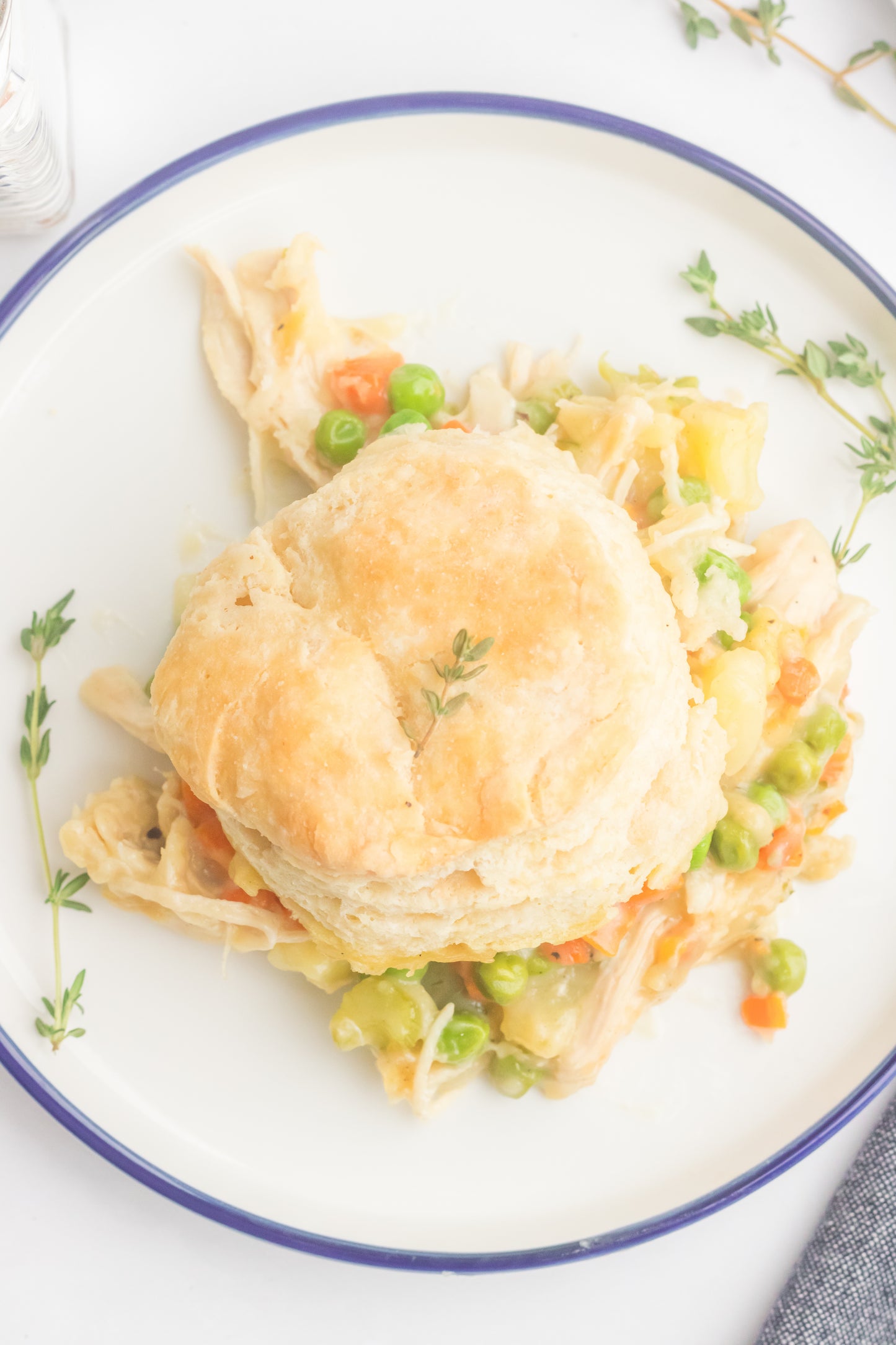 Chicken Pot Pie with Biscuits Set 1