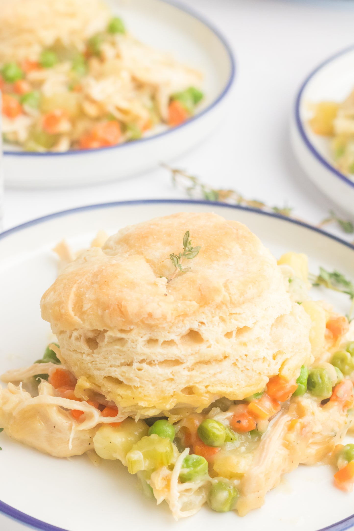 Chicken Pot Pie with Biscuits Set 1