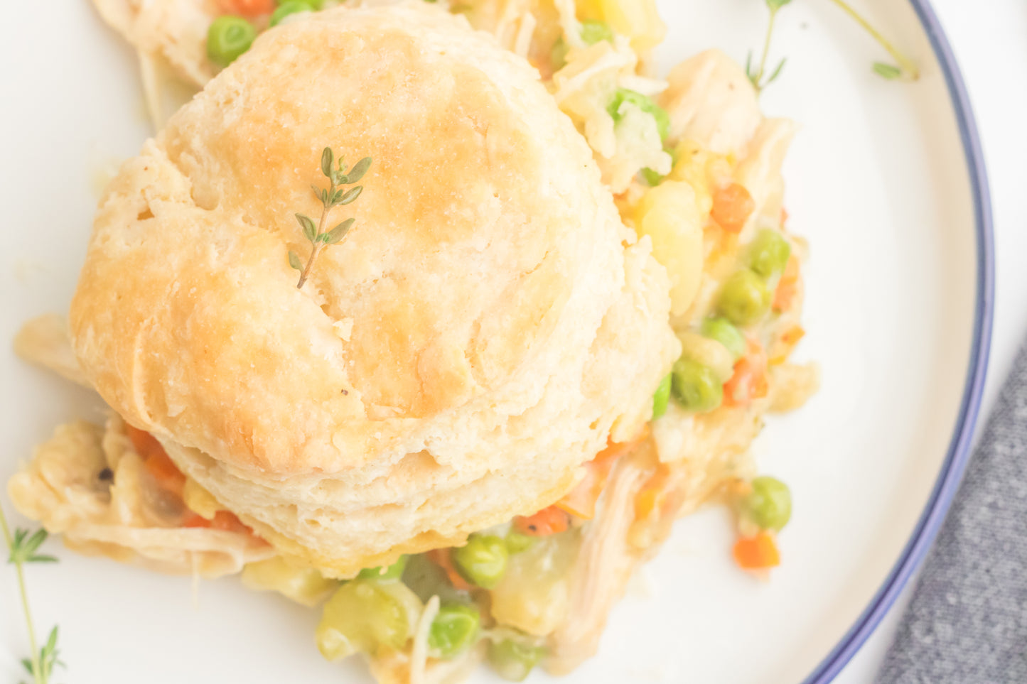 Chicken Pot Pie with Biscuits Set 1