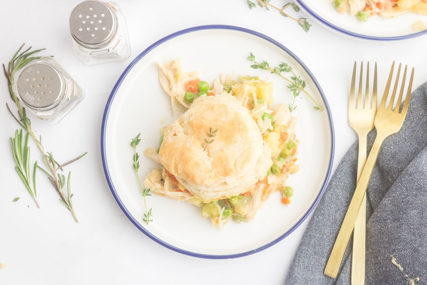 Chicken Pot Pie with Biscuits Set 1