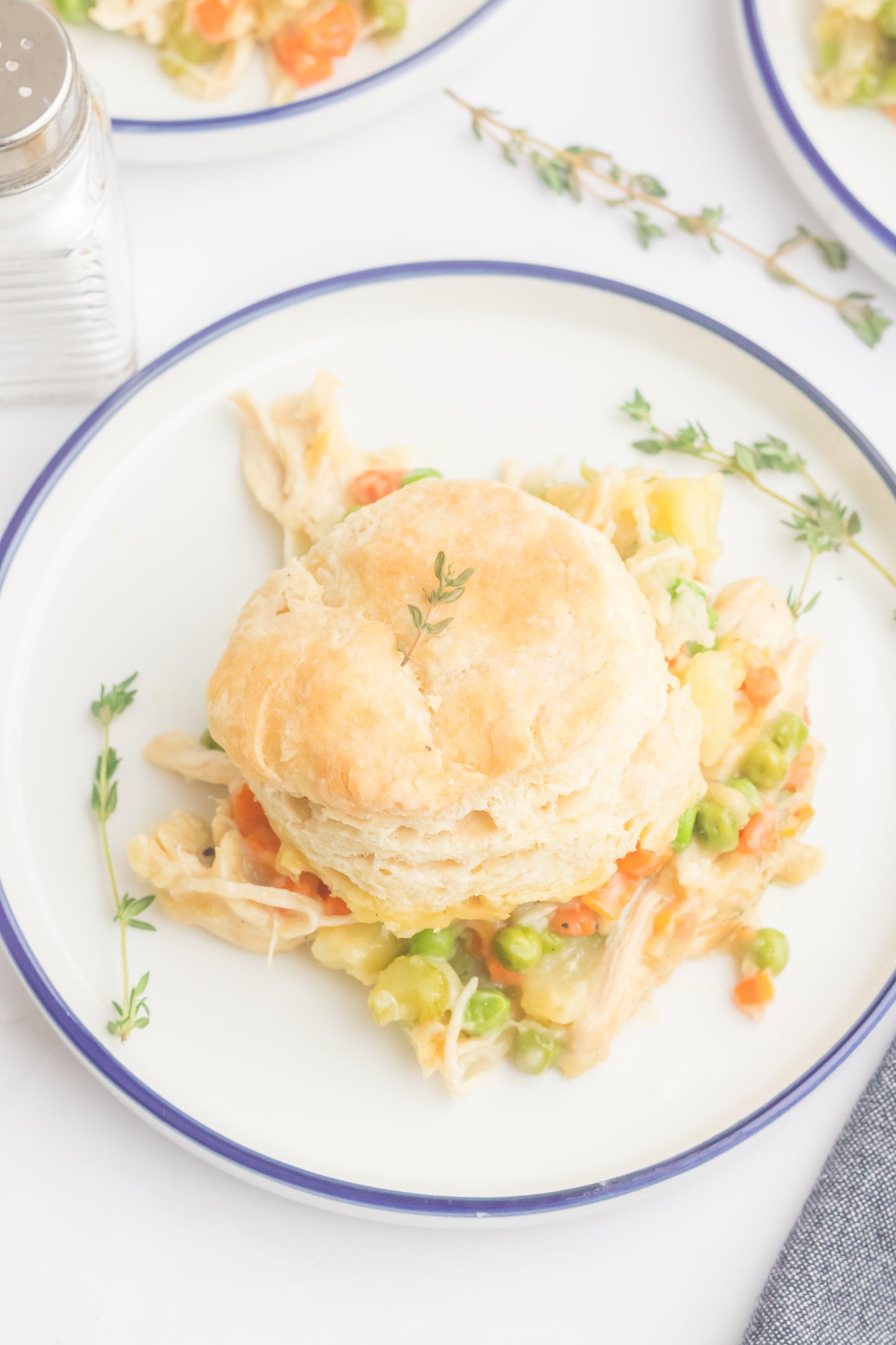 Chicken Pot Pie with Biscuits Set 1