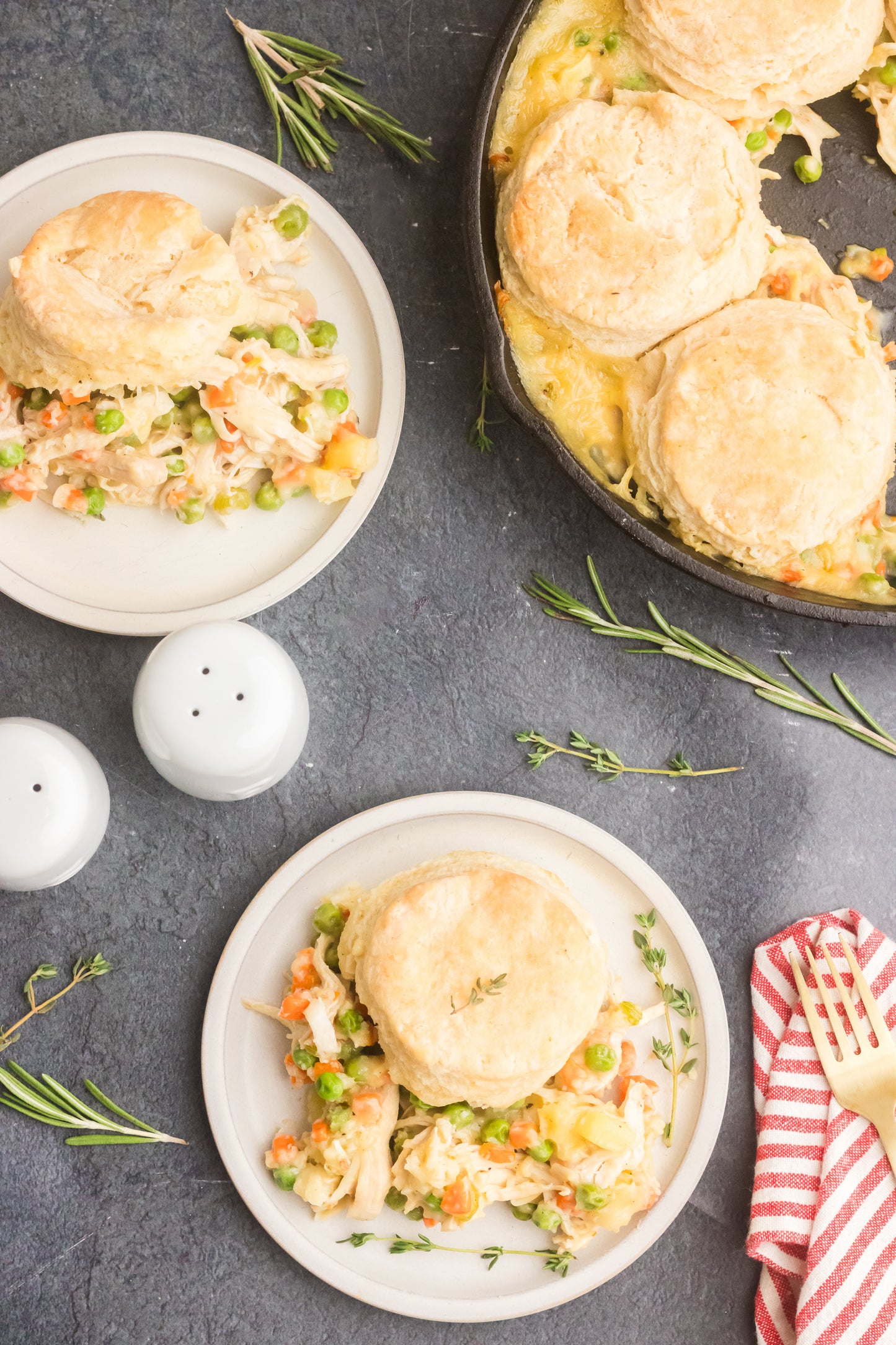 Chicken Pot Pie with Biscuits Set 2