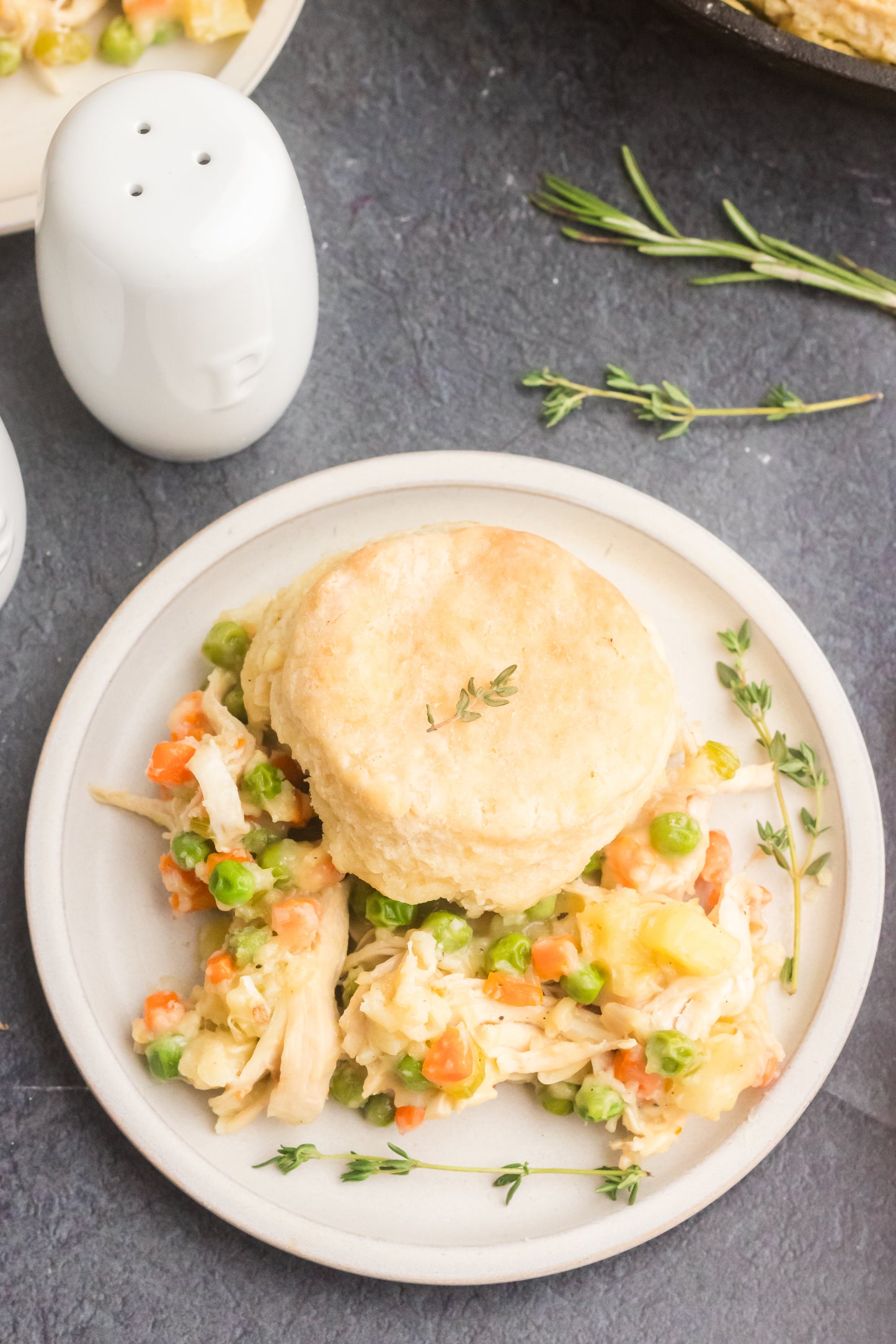 Chicken Pot Pie with Biscuits Set 2