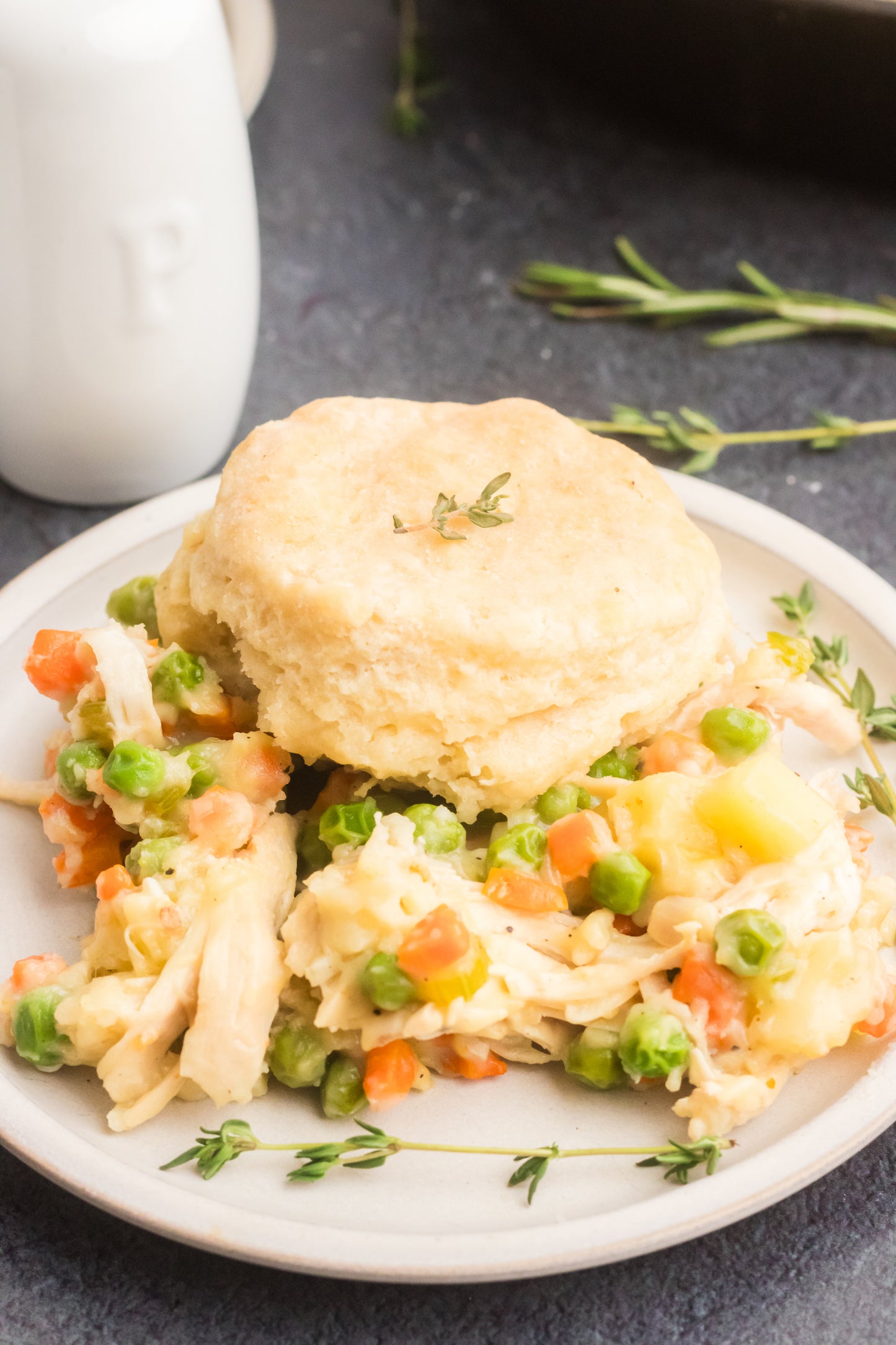 Chicken Pot Pie with Biscuits Set 2