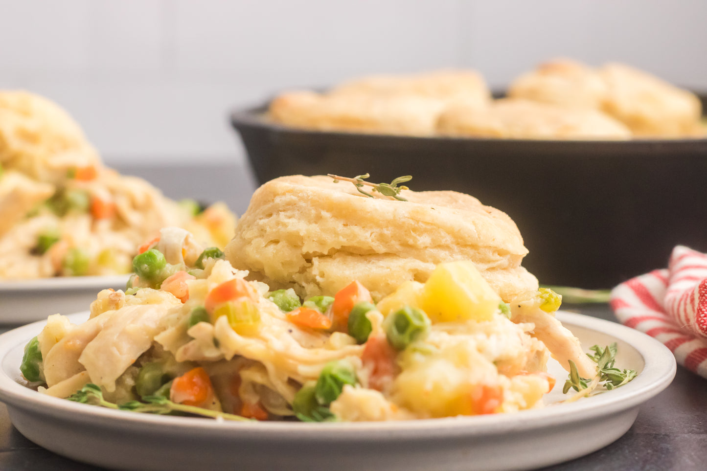 Chicken Pot Pie with Biscuits Set 2