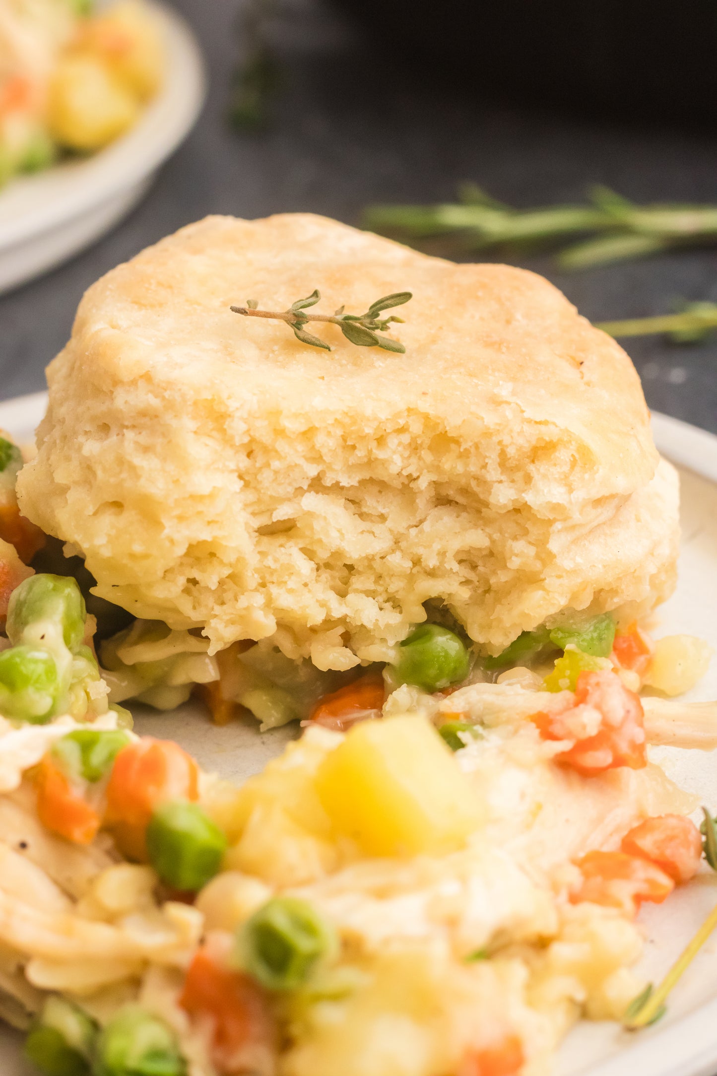 Chicken Pot Pie with Biscuits Set 2