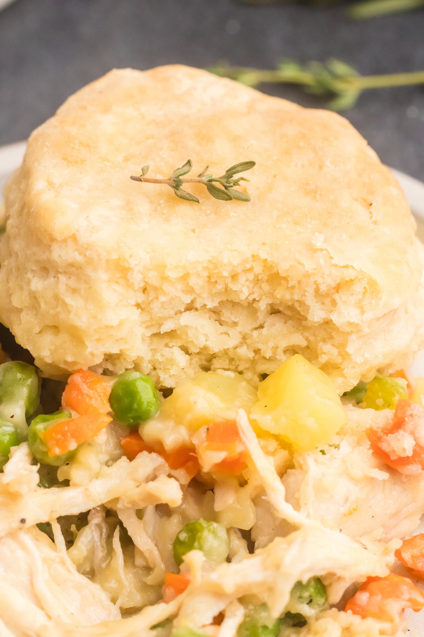 Chicken Pot Pie with Biscuits Set 2